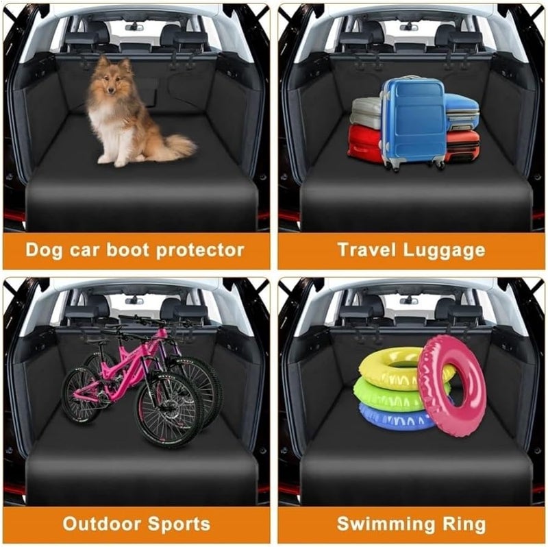 Lincoln Aviator 2020 2025 Waterproof Dog Cargo Liner Non Slip Pet Trunk Cover Black - Image 4